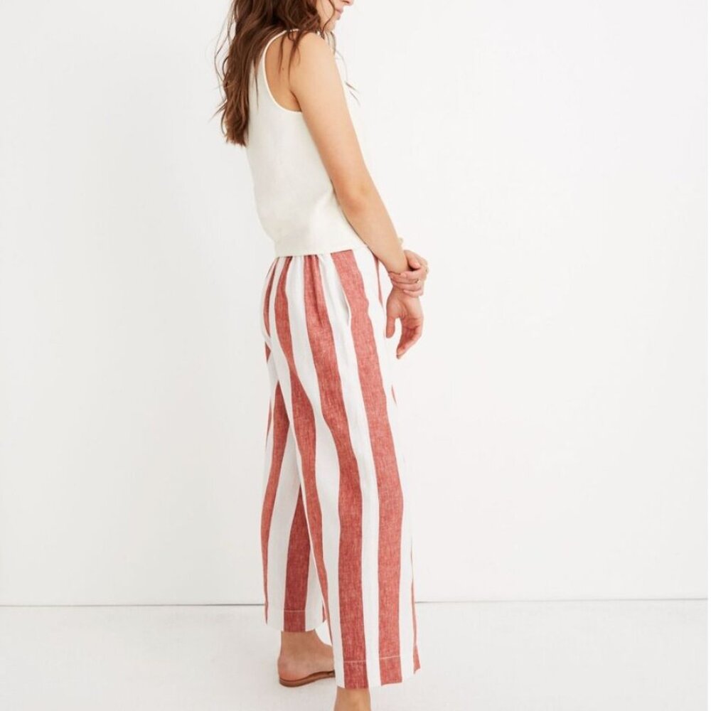 Madewell Wide-Leg Striped Pants in Red and White - Picture 11 of 11